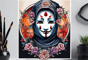 No face tattoo idea