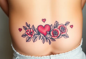 Im a twinky male and want a pretty tattoo on my pubic area. I like roses, kisses, hearts, and kink tattoo idea