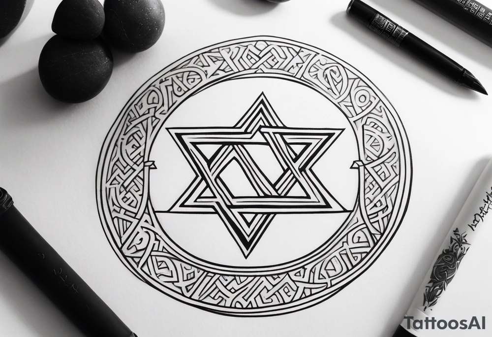 christian hebrew tattoo idea