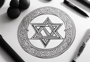 christian hebrew tattoo idea