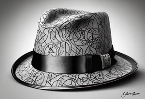 Cheers Mate text, armband +Cancer Ribbon +flat cap tattoo idea