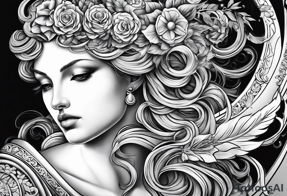 Michaelangelo adam creation painting tattoo idea