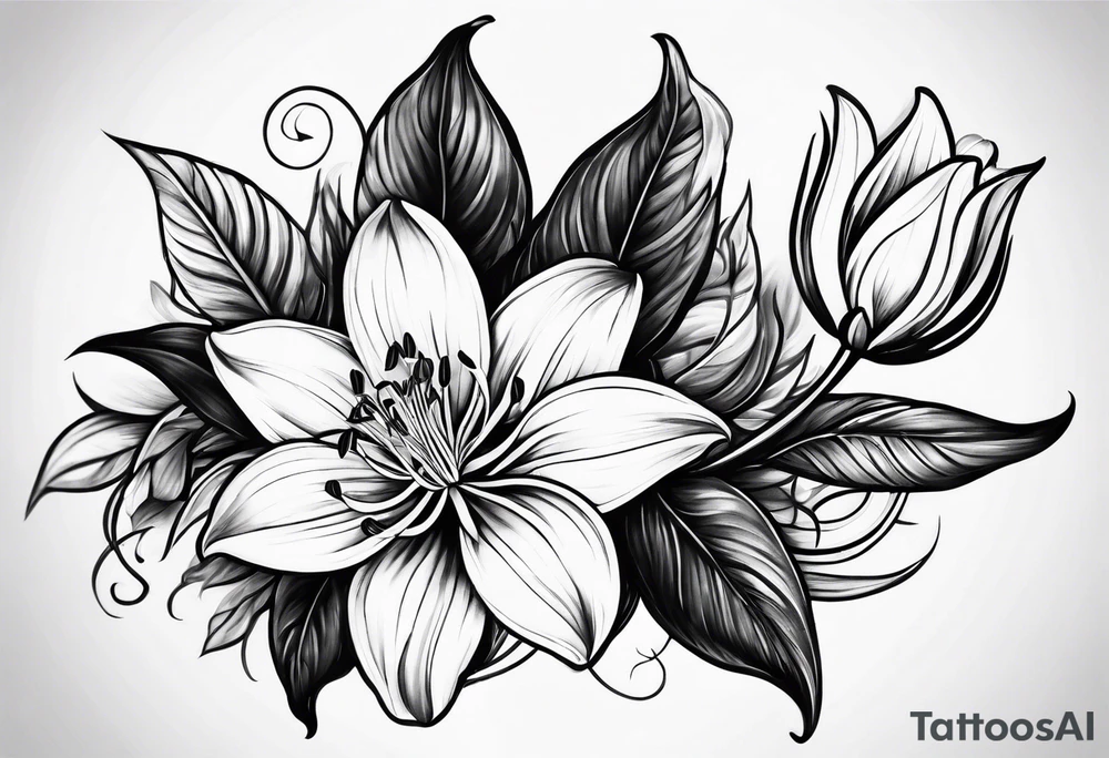 Honeysuckle tattoo idea