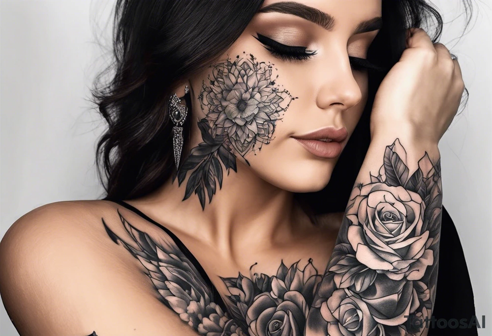 Galaxy shoulder tattoo tattoo idea