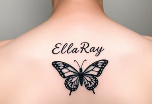 name 
EllaRay with a butterfly tattoo idea