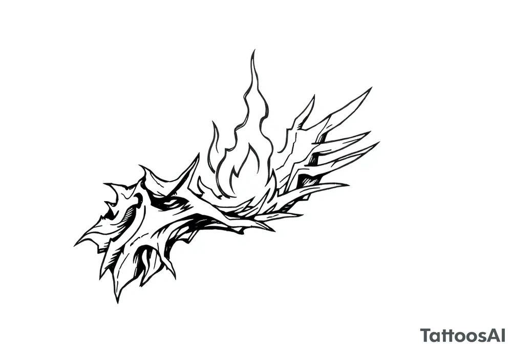Artistic expression of Rebirth tattoo idea