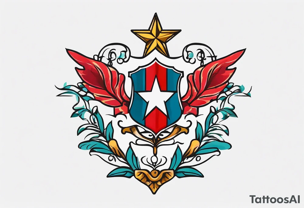the old Cuban crest tattoo idea