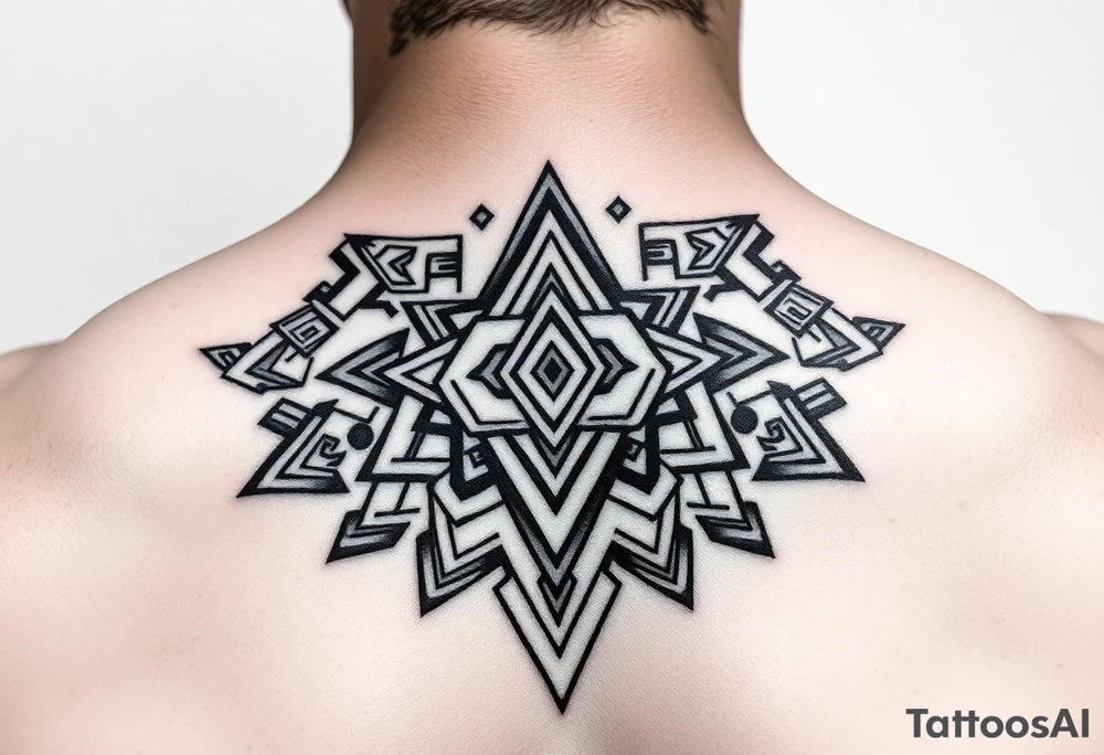 Pre-Colombian art neck tribal geometric tattoo tattoo idea