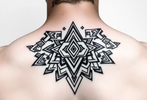 Pre-Colombian art neck tribal geometric tattoo tattoo idea