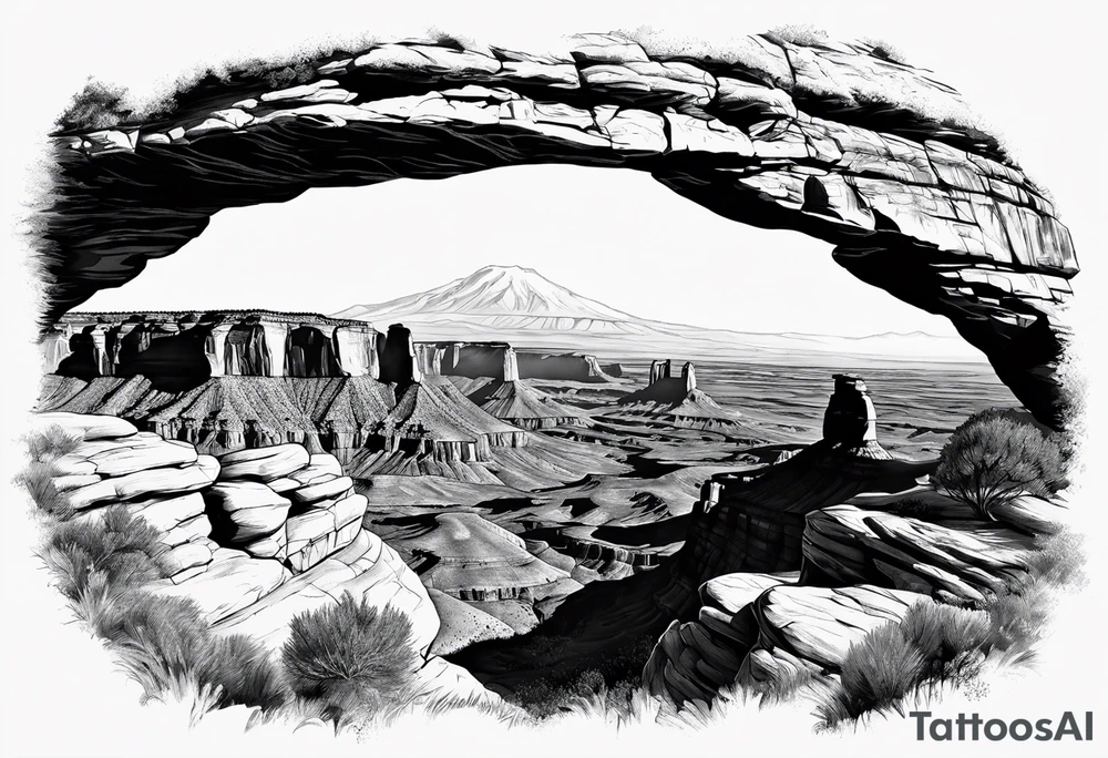 Mesa arch, forearm tattoo idea