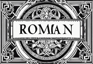 Name Roman in all languages pf word tattoo idea