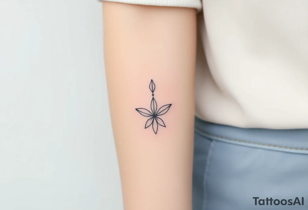 Mistura do símbolo de virgem é aquário tattoo idea