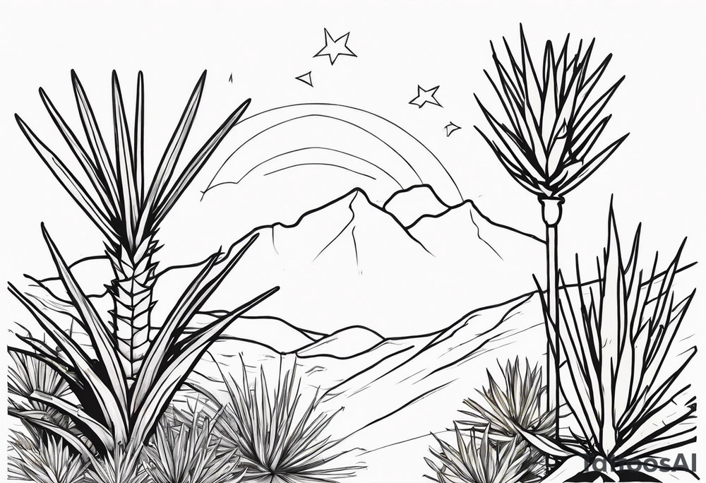 Yucca Love magic Friends tattoo idea