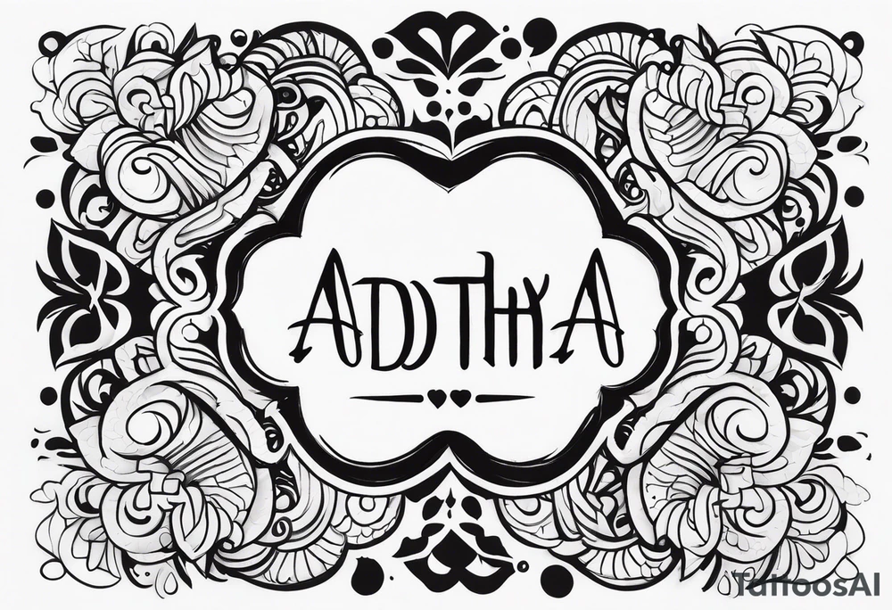 Aadhya tattoo idea