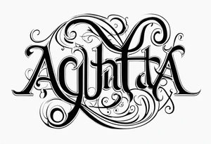 The name: Penellopy, and the name, Aghata Issis tattoo idea