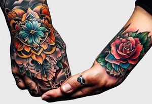people with hands tattoo idea