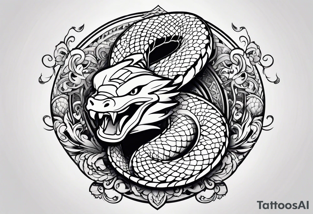 COBRA DANS LE STYLE DISNEY tattoo idea
