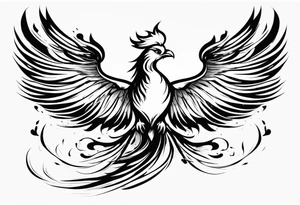 Phoenix Rising: The phoenix, which rises from its own ashes, tattoo idea