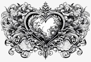 Back tattoo exposing heart tattoo idea