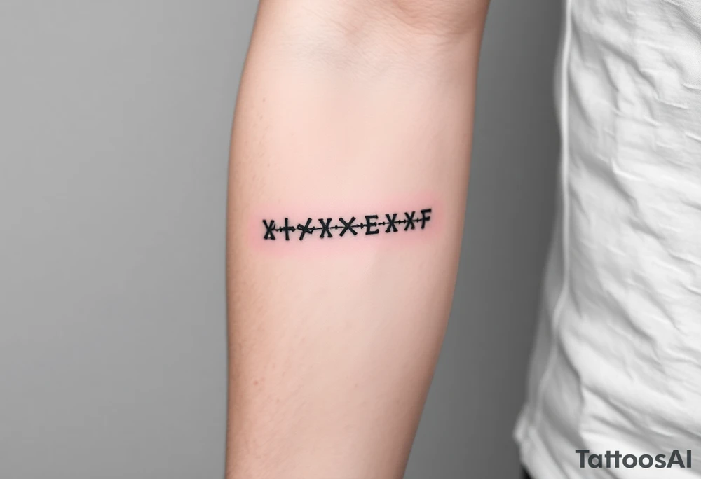 nordic runes in line bring power, battle awarness, see navigation and family together tattoo idea