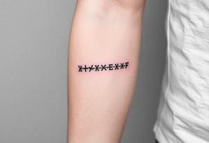 nordic runes in line bring power, battle awarness, see navigation and family together tattoo idea