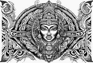 Polynesian tribal tattoo idea
