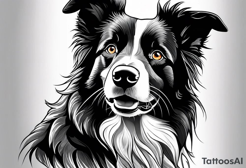 Border Collie tattoo idea