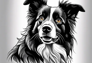 Border Collie tattoo idea
