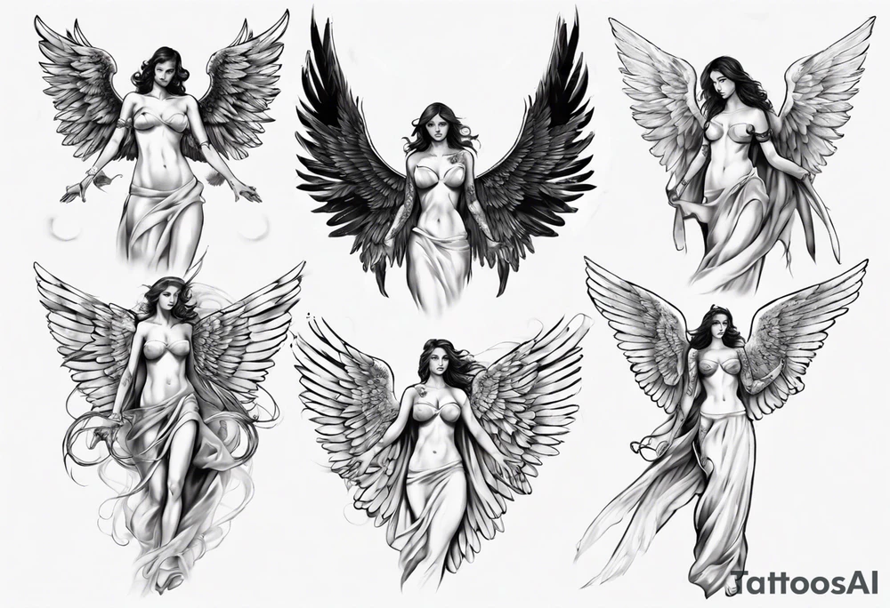 angel tattoo idea