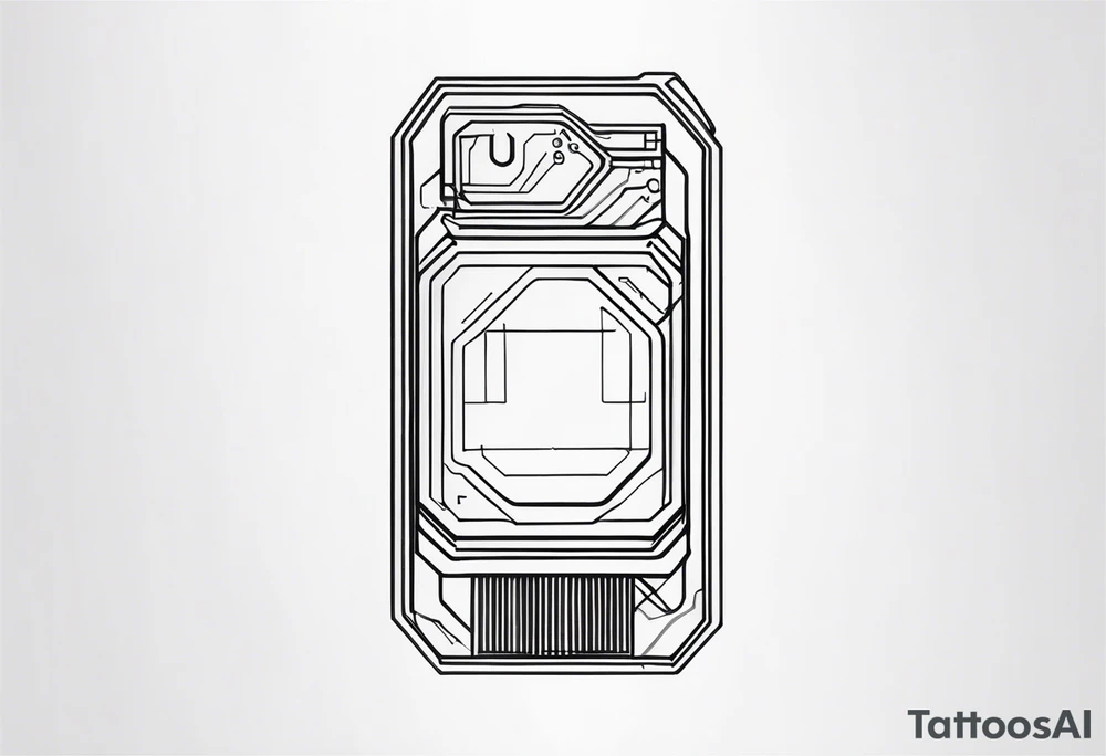microchip tattoo idea