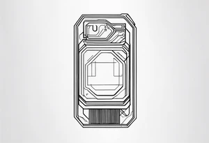 microchip tattoo idea