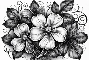 Irish clover tattoo idea