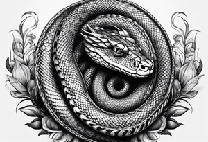 snake helix tattoo idea