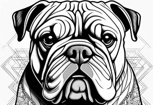 english bulldog tattoo idea
