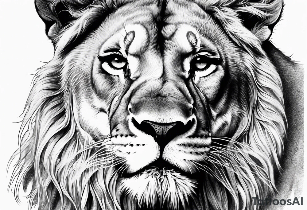 Lioness tattoo idea