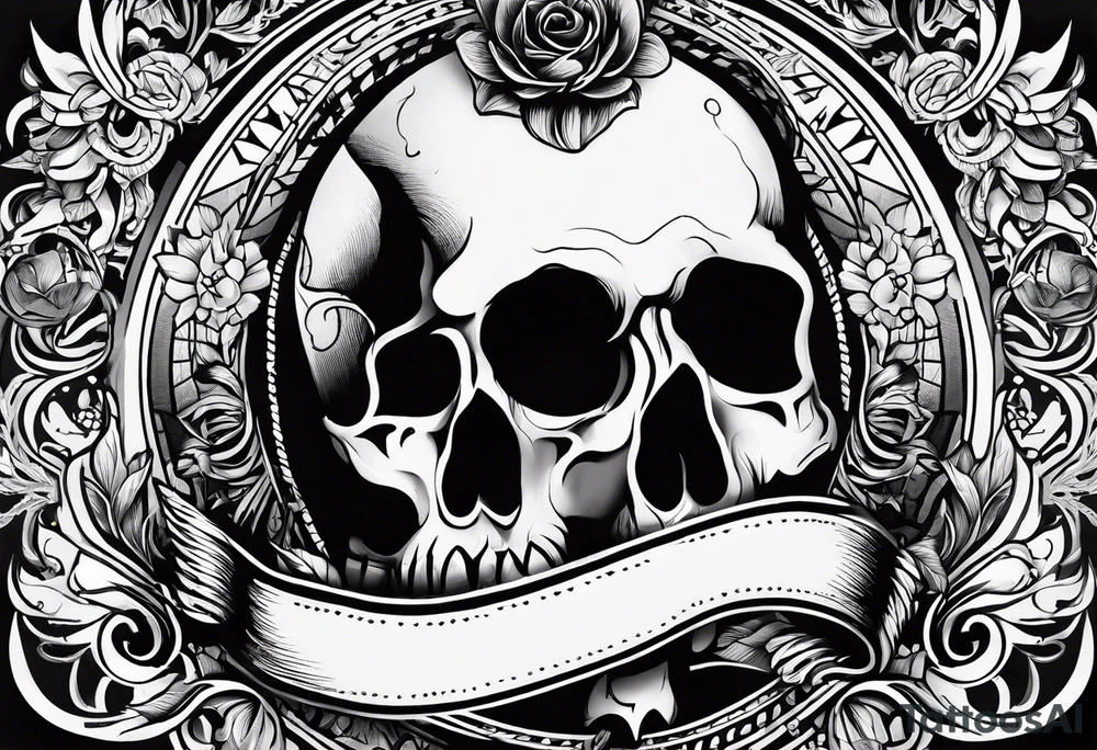 rock a Billy ganzer Arm Tattoo mit verschiedenen Motiven tattoo idea