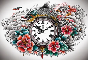 Losing time finding dreams tattoo idea