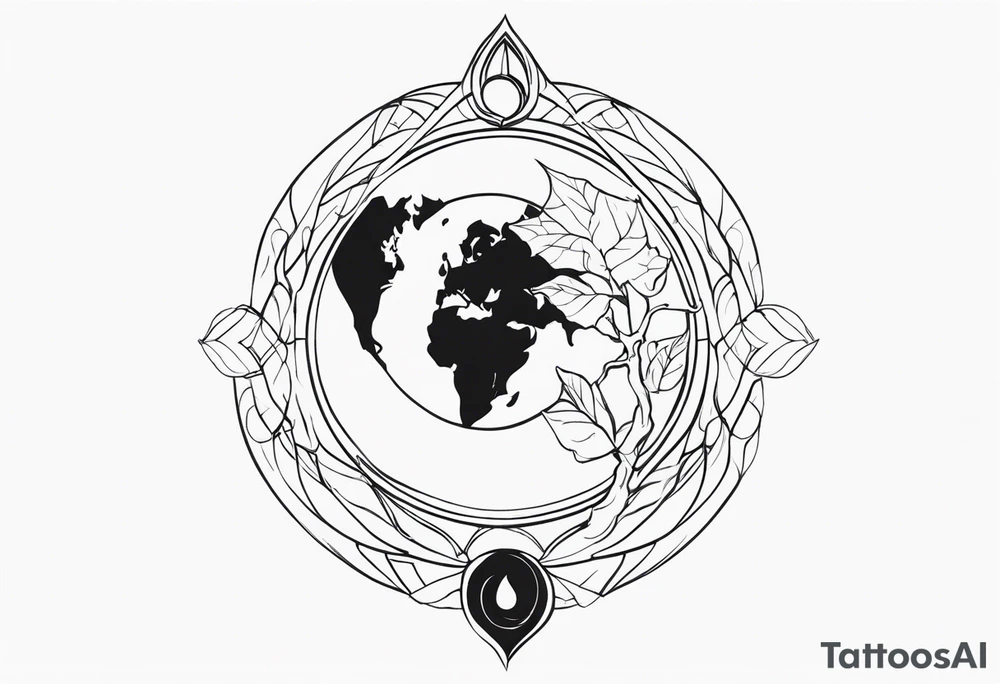 Gothic Mother Earth tattoo idea