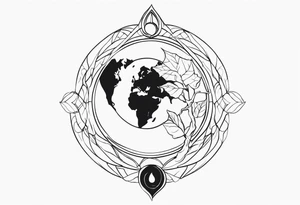 Gothic Mother Earth tattoo idea