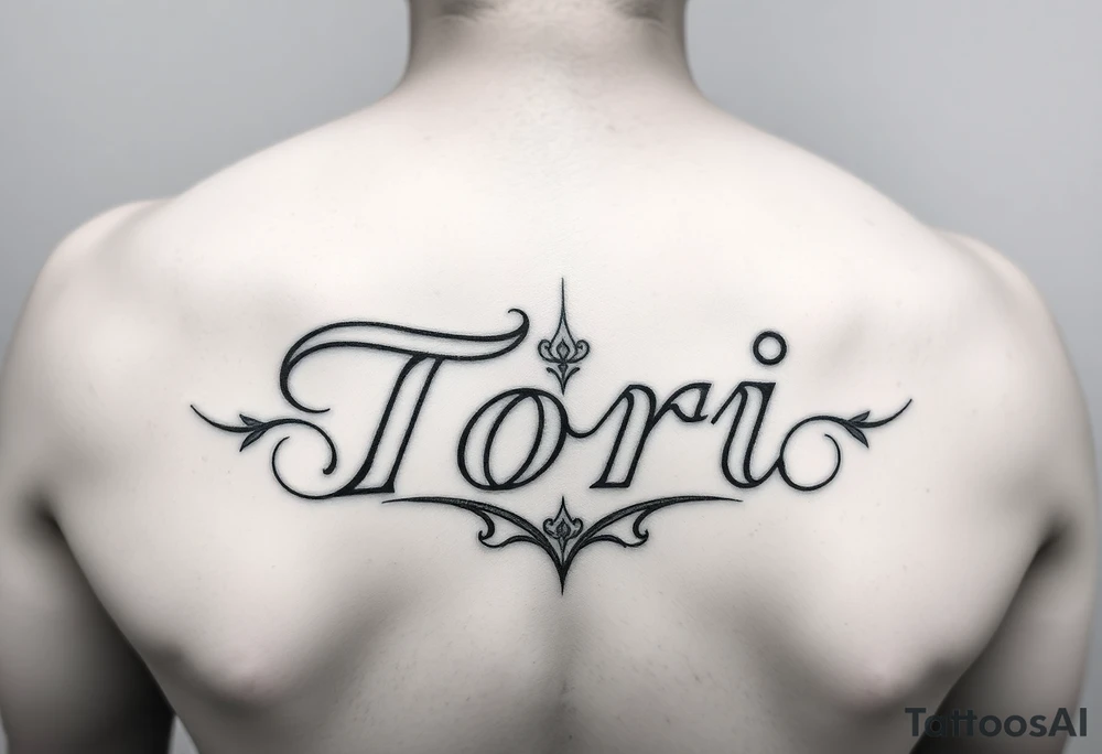 Name Tori tattoo idea