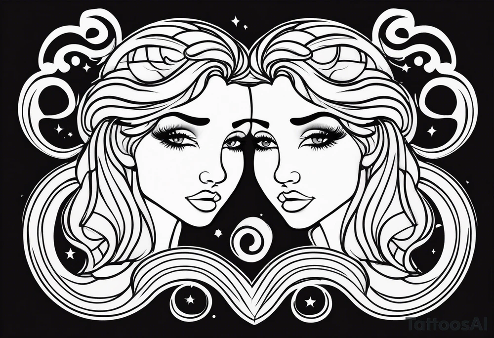 Gemini symbol tattoo idea
