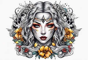 White lightning on hand tattoo idea