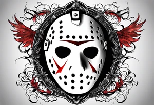 Friday the 13th Jason mask, horror tattoo idea