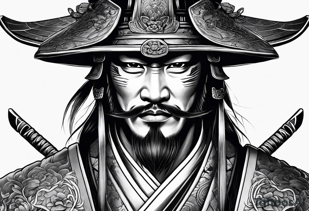 a samurai tattoo idea
