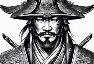 a samurai tattoo idea