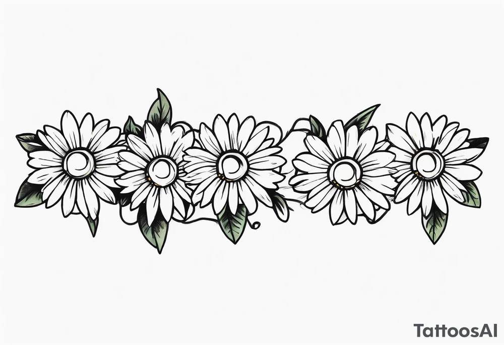 Daisy chain tattoo idea