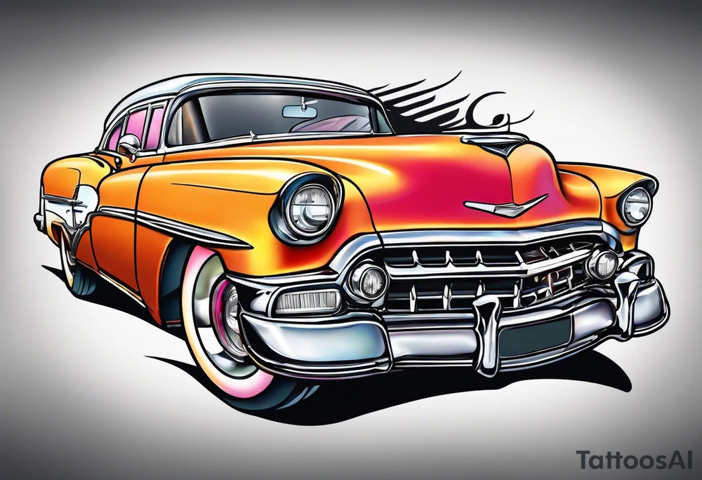 Colorfull macaras with a Cuban vibe tattoo idea