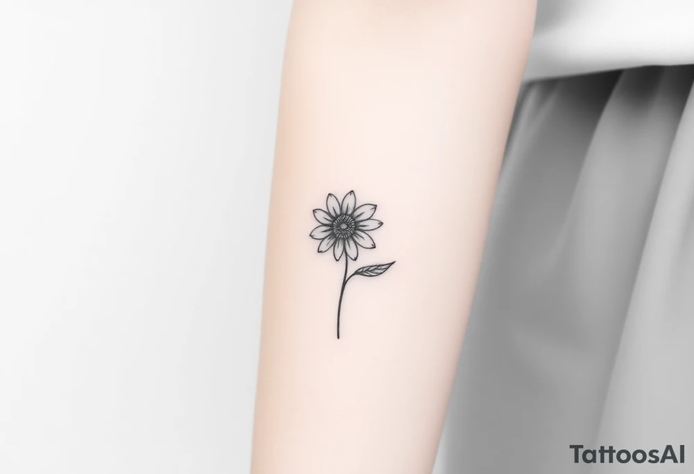 Flower crisântemo e astromelia tattoo idea