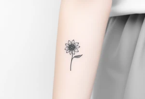 Flower crisântemo e astromelia tattoo idea