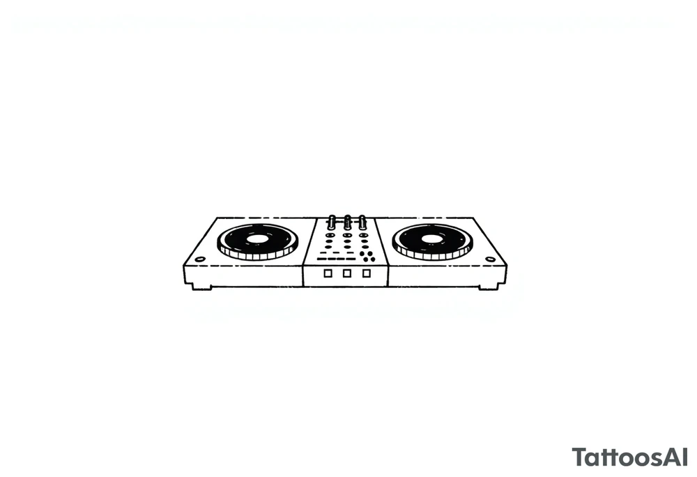 Dj decks, small tattoo idea